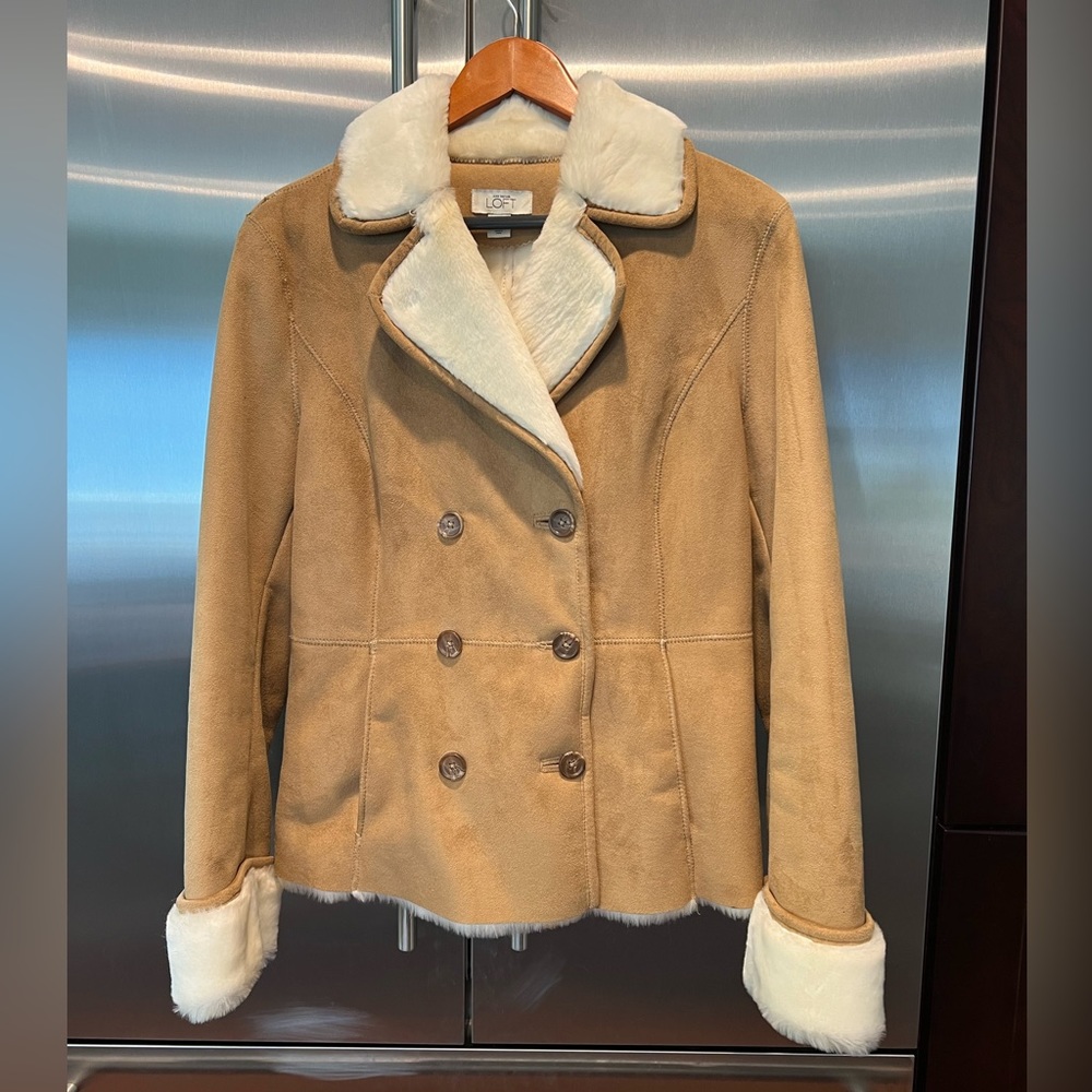 Faux suede jacket
